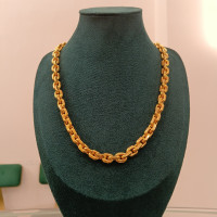 GOLD 916 NECKLACE WANGZI (4338) - Weight: 80.01 g