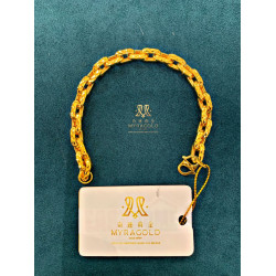 GOLD 916 BRACELET - Weight: 21.53 g