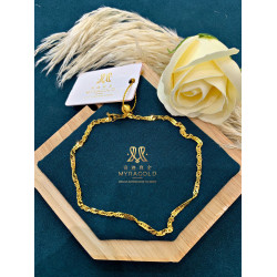 GOLD 916 ANKLET - Weight: 5.4 g